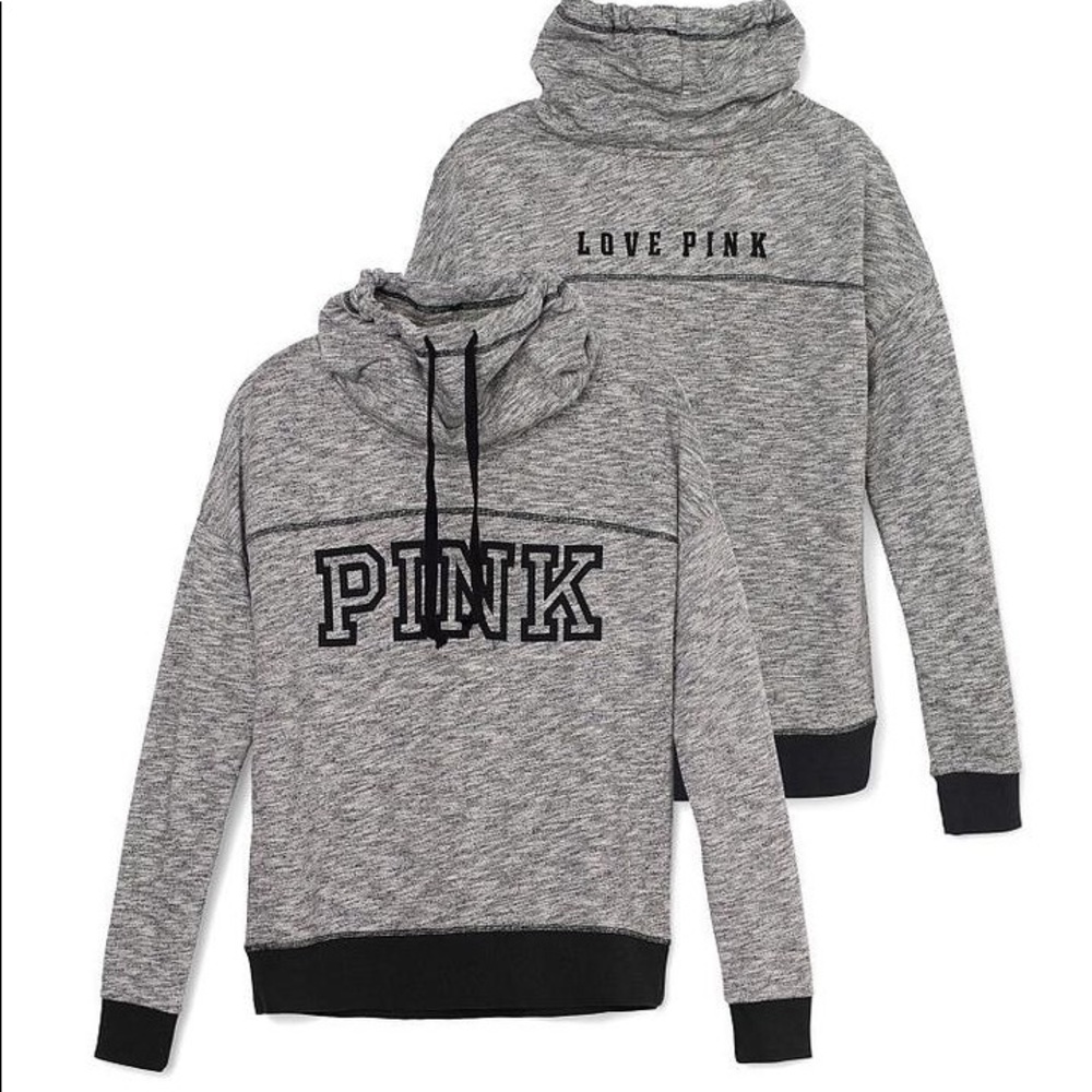 Like-New PINK Cowl Pull-Over Sweater